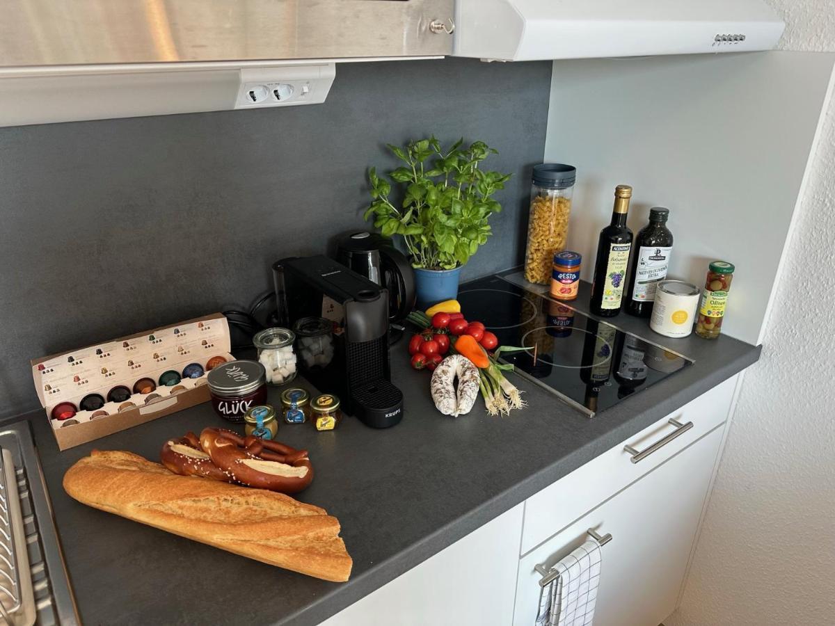 Stilvolles Und Modernes Appartement Mit Sonnigem Balkon In Flughafen- Und Messenaehe 31 라인펠덴에흐터딘겐 외부 사진